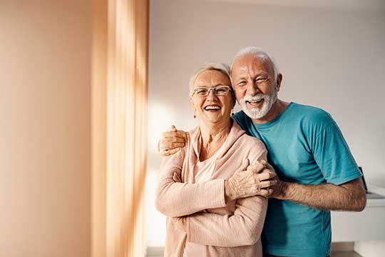 Couple happy with their hearing aids